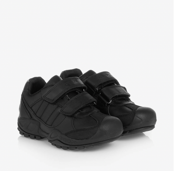 Geox Black Boys J.N Savage School Shoes