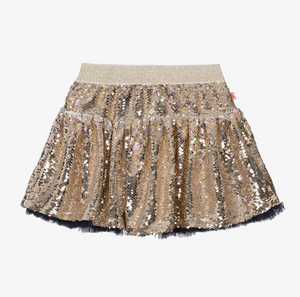 Billieblush Girls Gold Sequin Tutu  Reversible Skirt | New Season