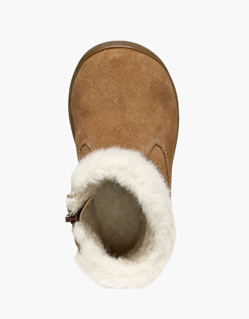 Geox Baby Girls Macchia Brown Fur Winter Boots | New In