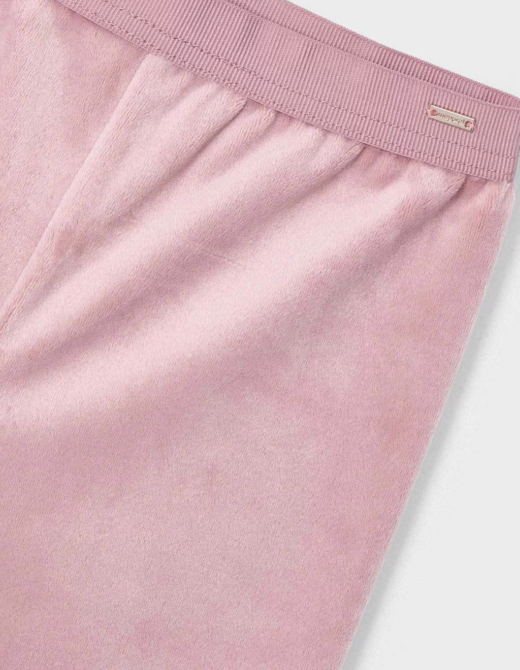 Mayoral Girls Blush Pink Velvet Leggings | New In