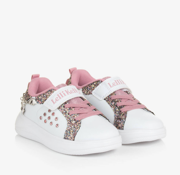 Lelli Kelly Girls White Gioielllo Scarpa Friendship Bracelet Trainers