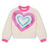 Billieblush Girls Pink Heart Sequin Knitted Jumper | New Season