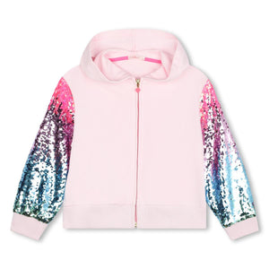 Billieblush Girls Pink Sequin Hoodie Jacket  | New Season