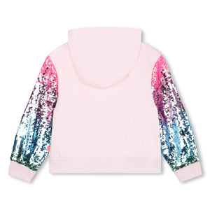 Billieblush Girls Pink Sequin Hoodie Jacket  | New Season