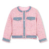 Billieblush Girls Pink Bouclé Tweed Jacket | New Season