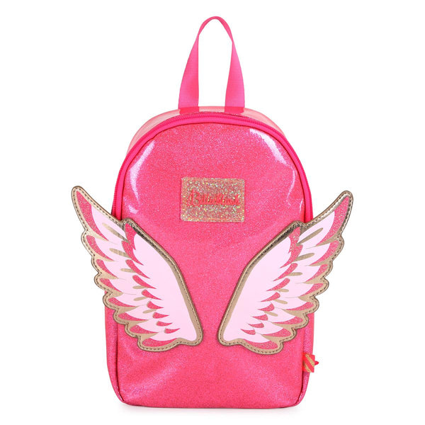 Billieblush Girls Backpack Pink Sparkly Glitter Wings (27 cm) | New Season