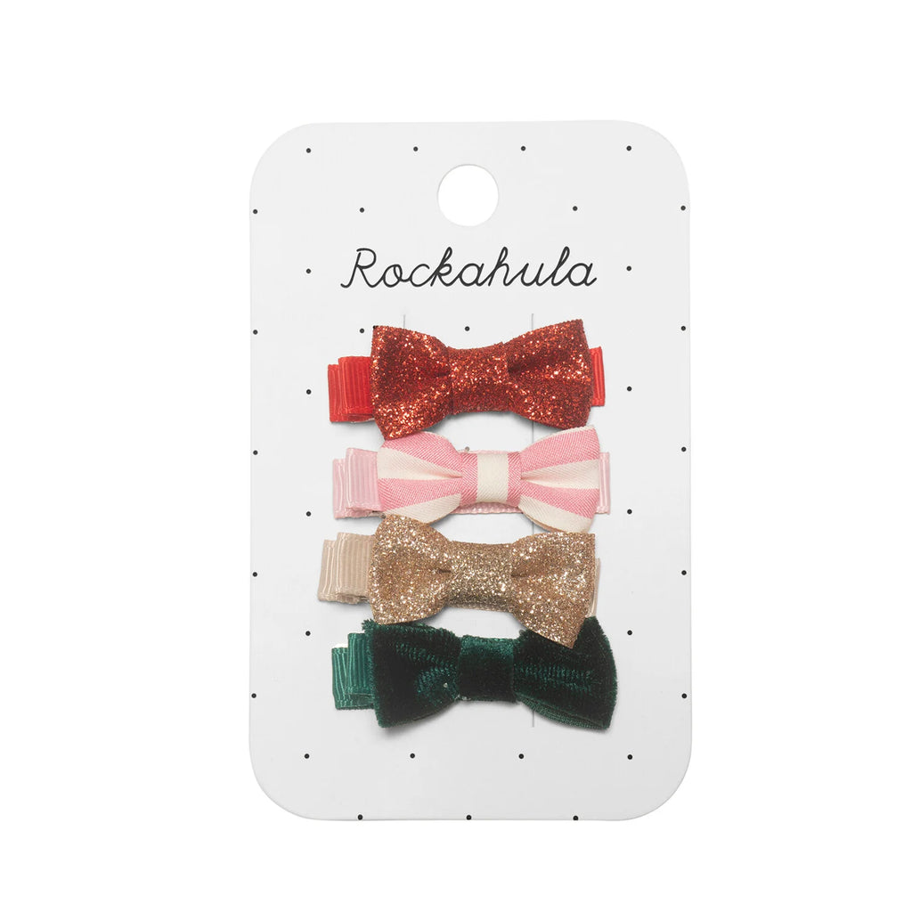 Rockahula Mini Christmas Girls Hair Accessories Bow Clips