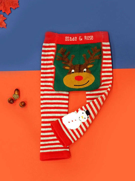 Blade & Rose Festive Rudolph Reindeer Christmas Knitted Leggings