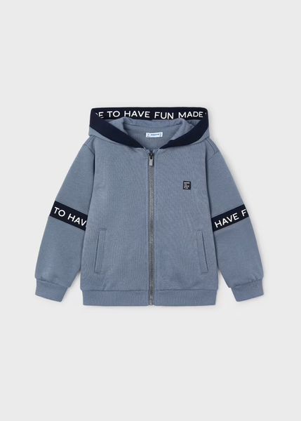 Mayoral Boys Cloud Blue Zip Up Jacket | SALE