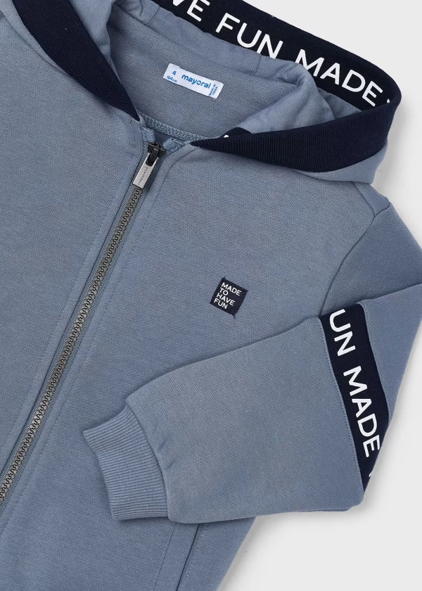 Mayoral Boys Cloud Blue Zip Up Jacket | New Season