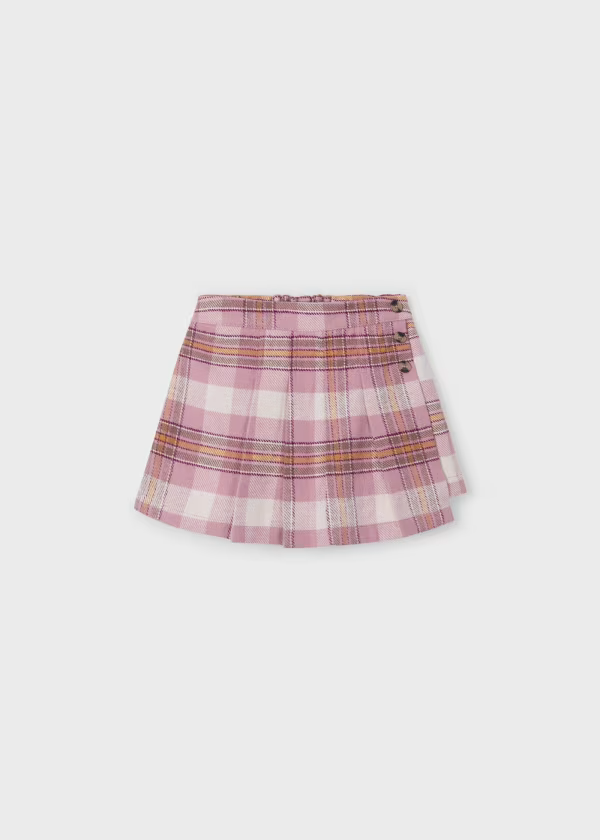 Mayoral Girls Pink Checkered Skirt/ Skirt | New In