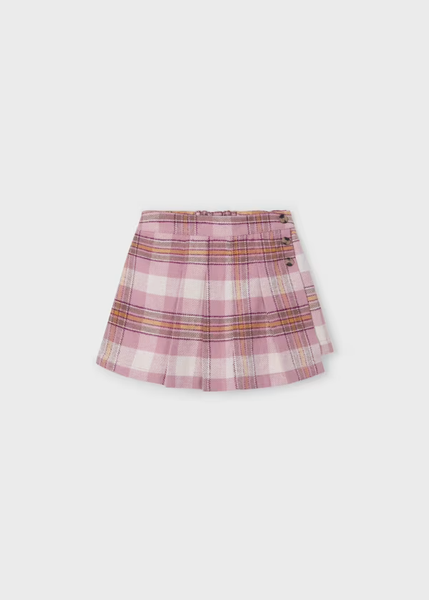 Mayoral Girls Pink Checkered Skirt/ Skirt | SALE