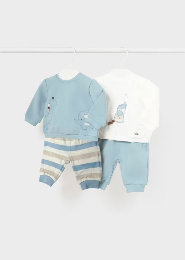 Mayoral Boys Sweatshirt and Joggers Elephant Outfit Set | New In