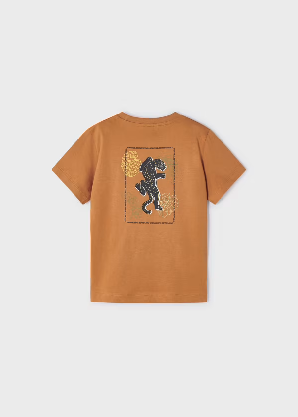 Mayoral Boys Orange Short Sleeved Top T-shirt | SALE