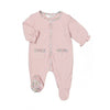 Mayoral Newborn Baby Girls Floral Pink/White Sleepsuit Rompers | New In