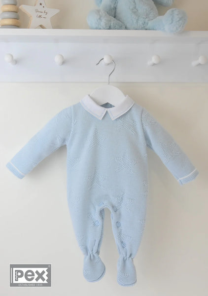 Plain best sale blue sleepsuits