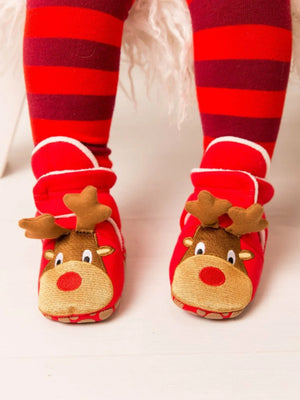 Blade & Rose Festive Booties Rudolph Reindeer Kids Slippers