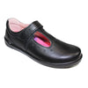 RICOSTA Scarlett  Black Leather | Middle Width | Girls T-Bar School Shoes