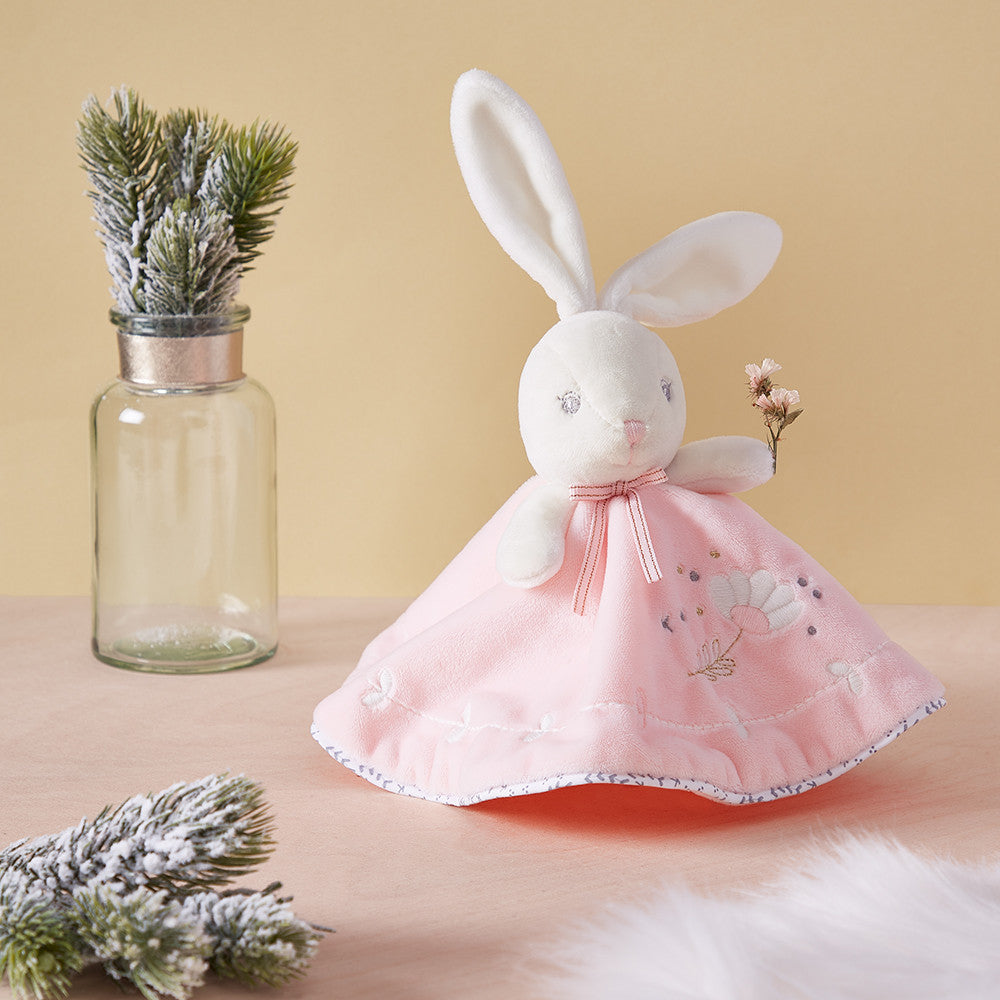 Kaloo Pink Rabbit Round Doudou Baby Comforter Gifts for Baby Girl