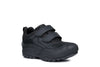 GEOX SAVAGE BLACK BOYS SCHOOL SHOES