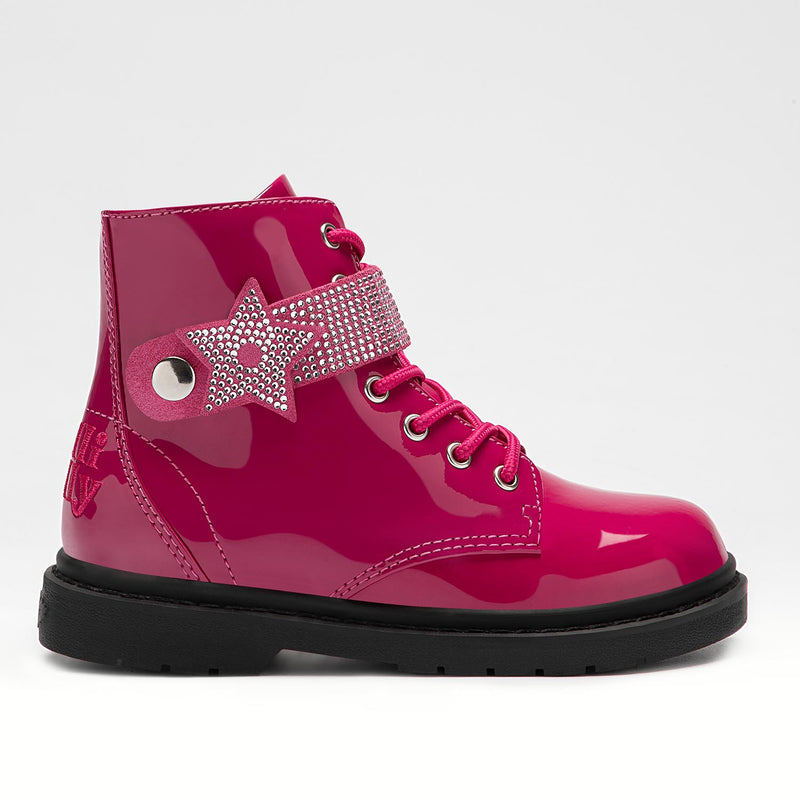 Lelli Kelly Stella Stellina Fuchsia Patent Winter Boots