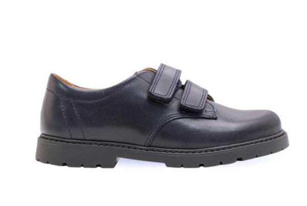 Start-Rite Lucky Navy leather boys riptape pre-school shoes